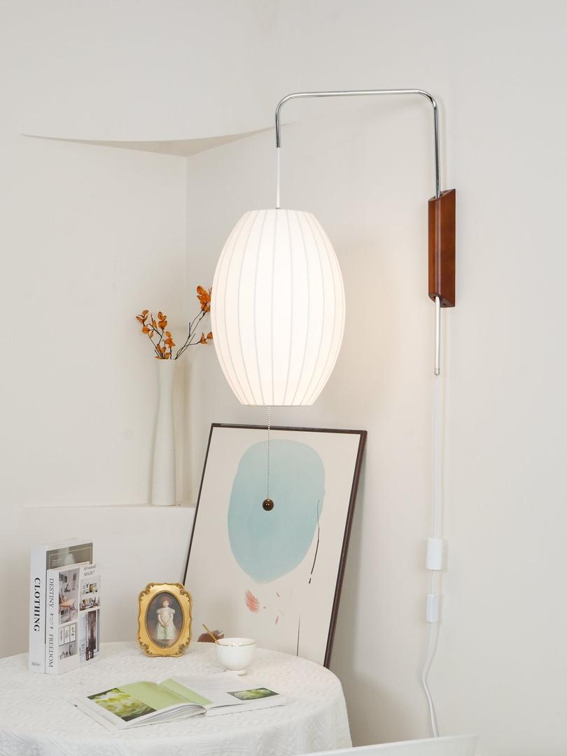 Plisowana Lampa Ścienna Mid Century Modern