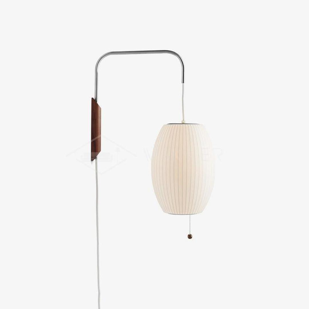 Plisowana Lampa Ścienna Mid Century Modern