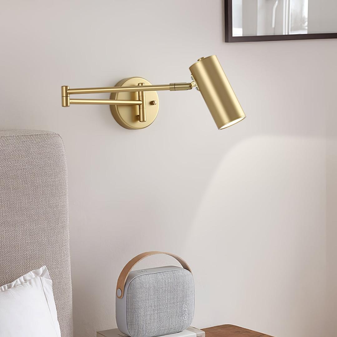 Zabytkowa Lampa Ścienna z Obrotowym Ramieniem | Styl Industrialny