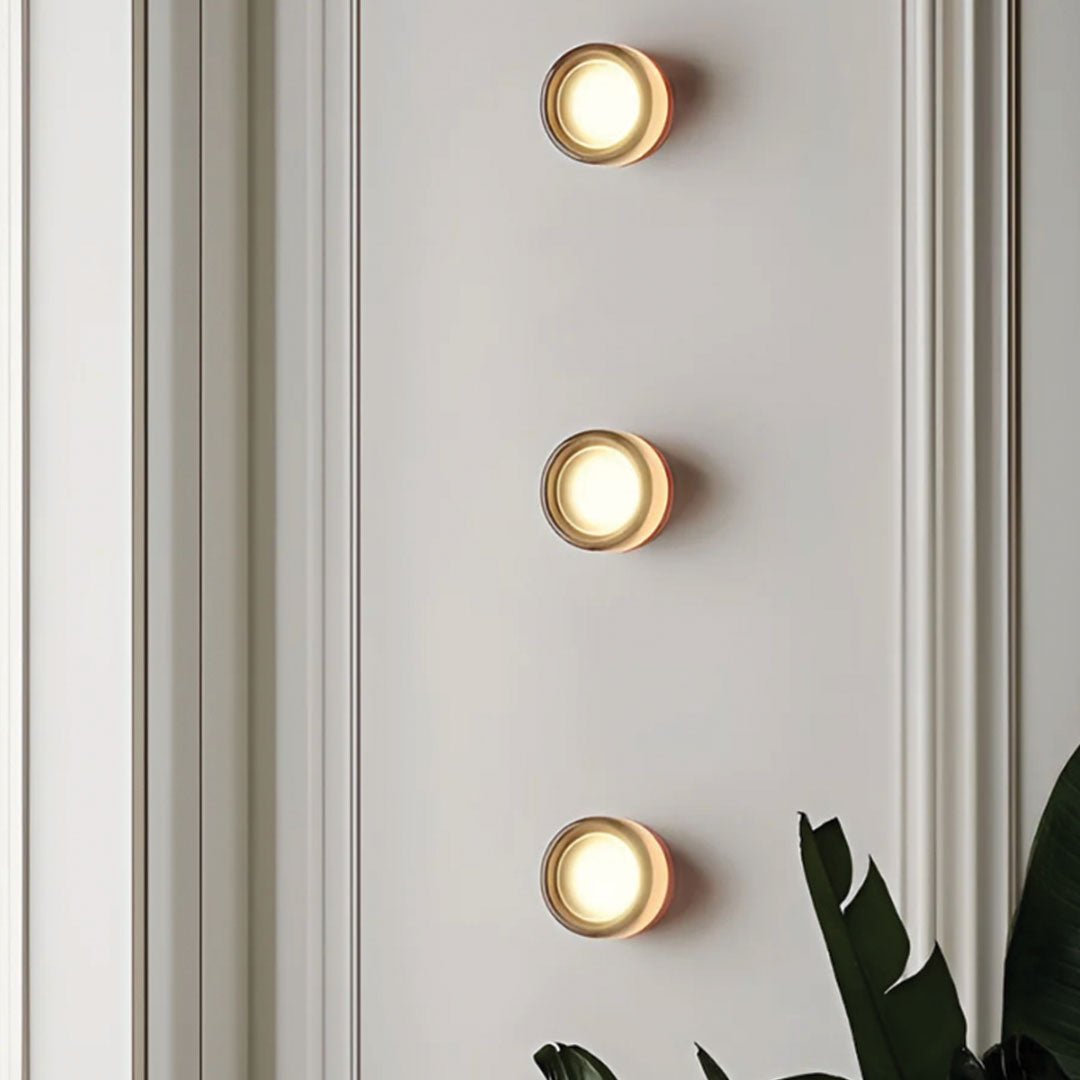 Lampa Ścienna Okrągła – Vintage Design – widok produktu 3 | Nuvira Home