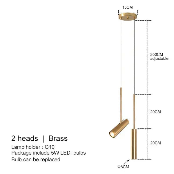 Lampa Wisząca Minimalistyczna Cylinder Spotlight – widok produktu 7 | Nuvira Home
