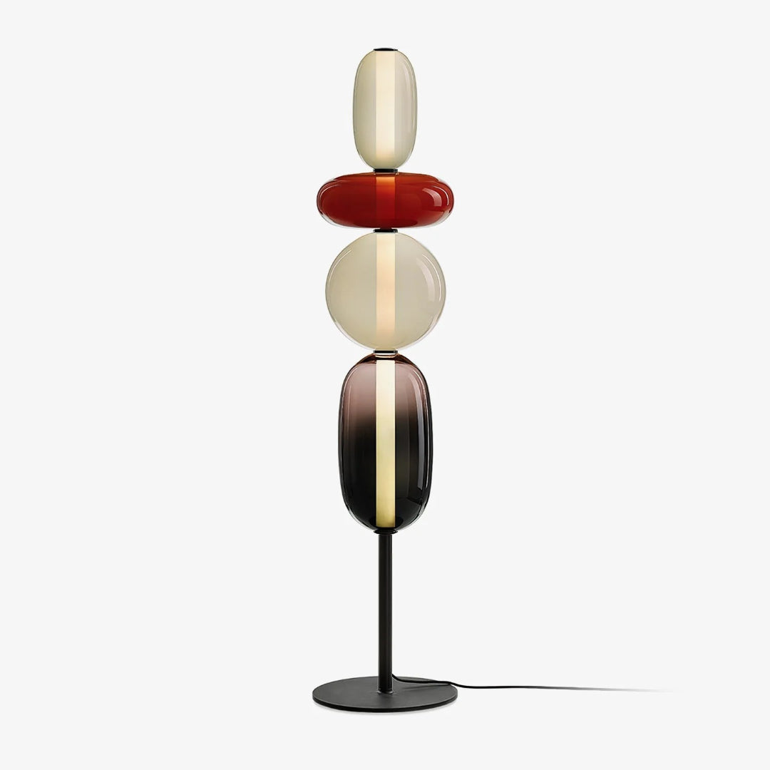 Nowoczesna szklana lampa podłogowa – widok produktu 3 | Nuvira Home