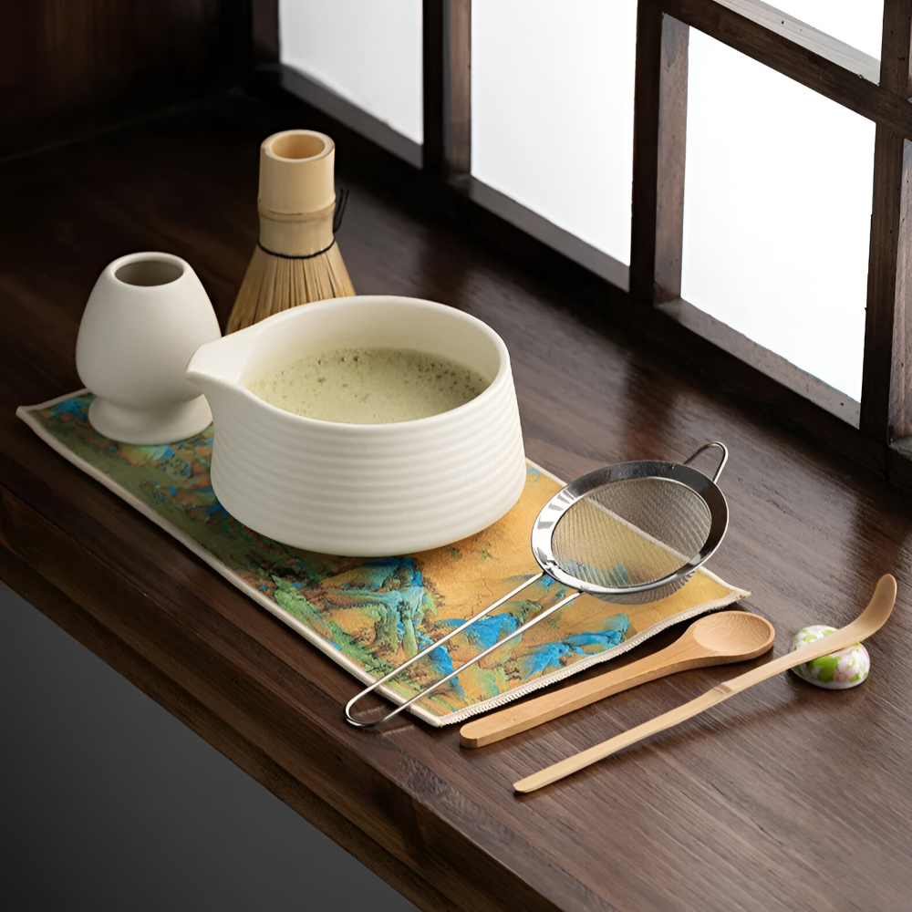 Kompletny Zestaw do Matcha 8-Elementowy z Czarką 500 ml – widok produktu 6 | Nuvira Home