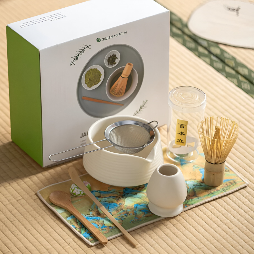 Kompletny Zestaw do Matcha 8-Elementowy z Czarką 500 ml – widok produktu 8 | Nuvira Home