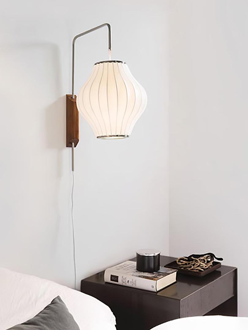 Plisowana Lampa Ścienna Mid Century Modern