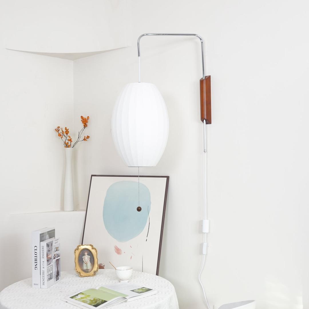 Plisowana Lampa Ścienna Mid Century Modern