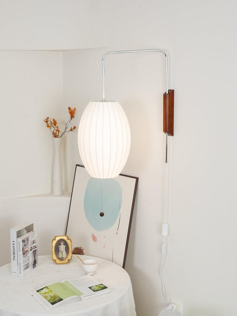 Plisowana Lampa Ścienna Mid Century Modern