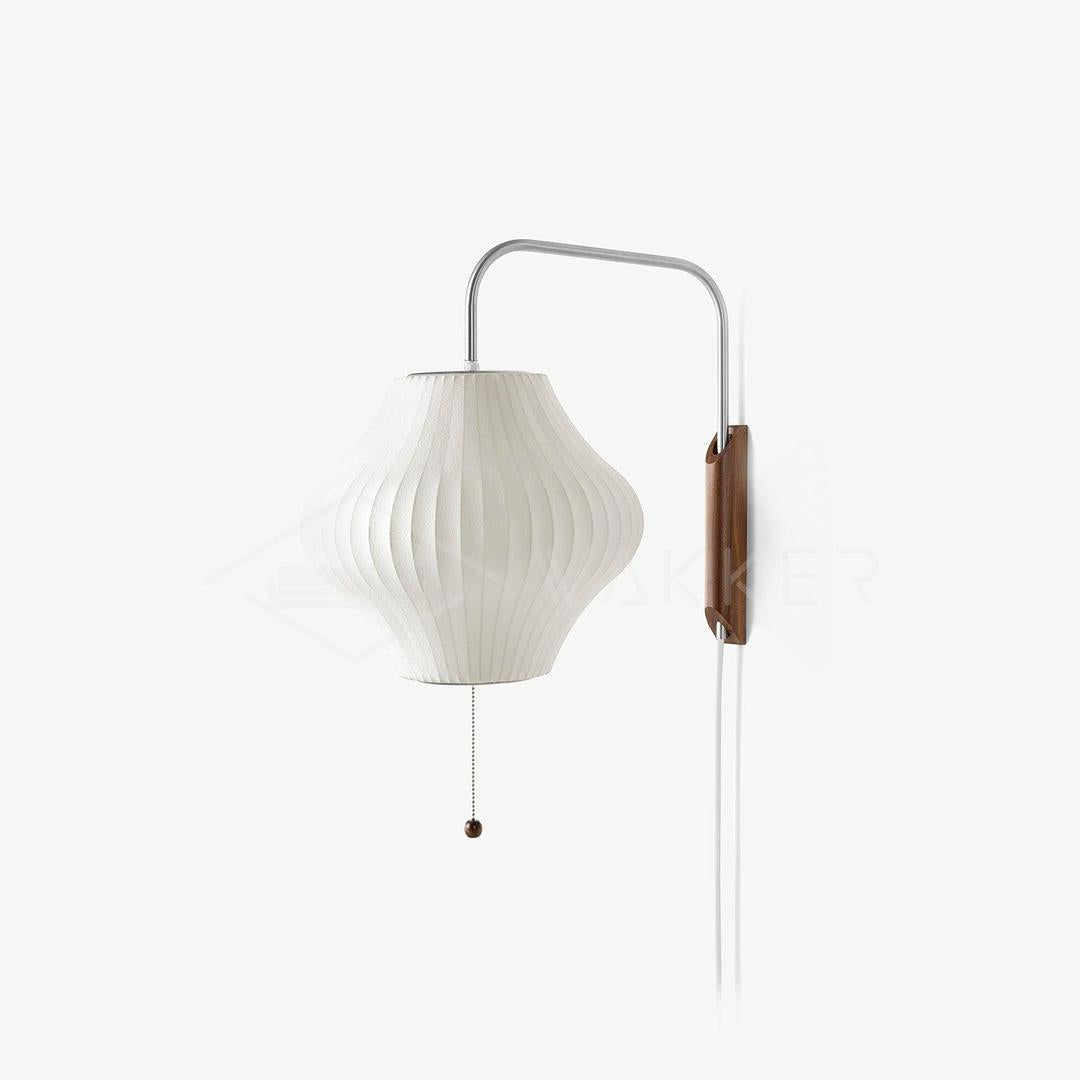 Plisowana Lampa Ścienna Mid Century Modern