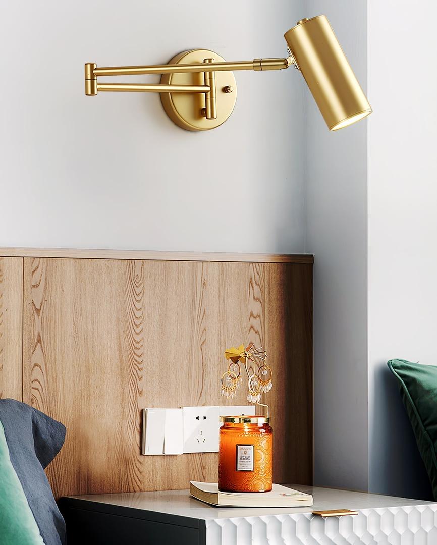 Zabytkowa Lampa Ścienna z Obrotowym Ramieniem | Styl Industrialny