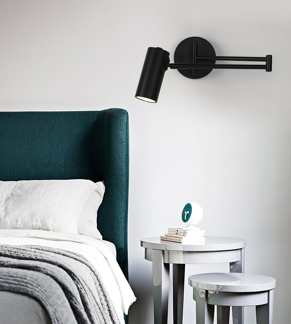 Zabytkowa Lampa Ścienna z Obrotowym Ramieniem | Styl Industrialny