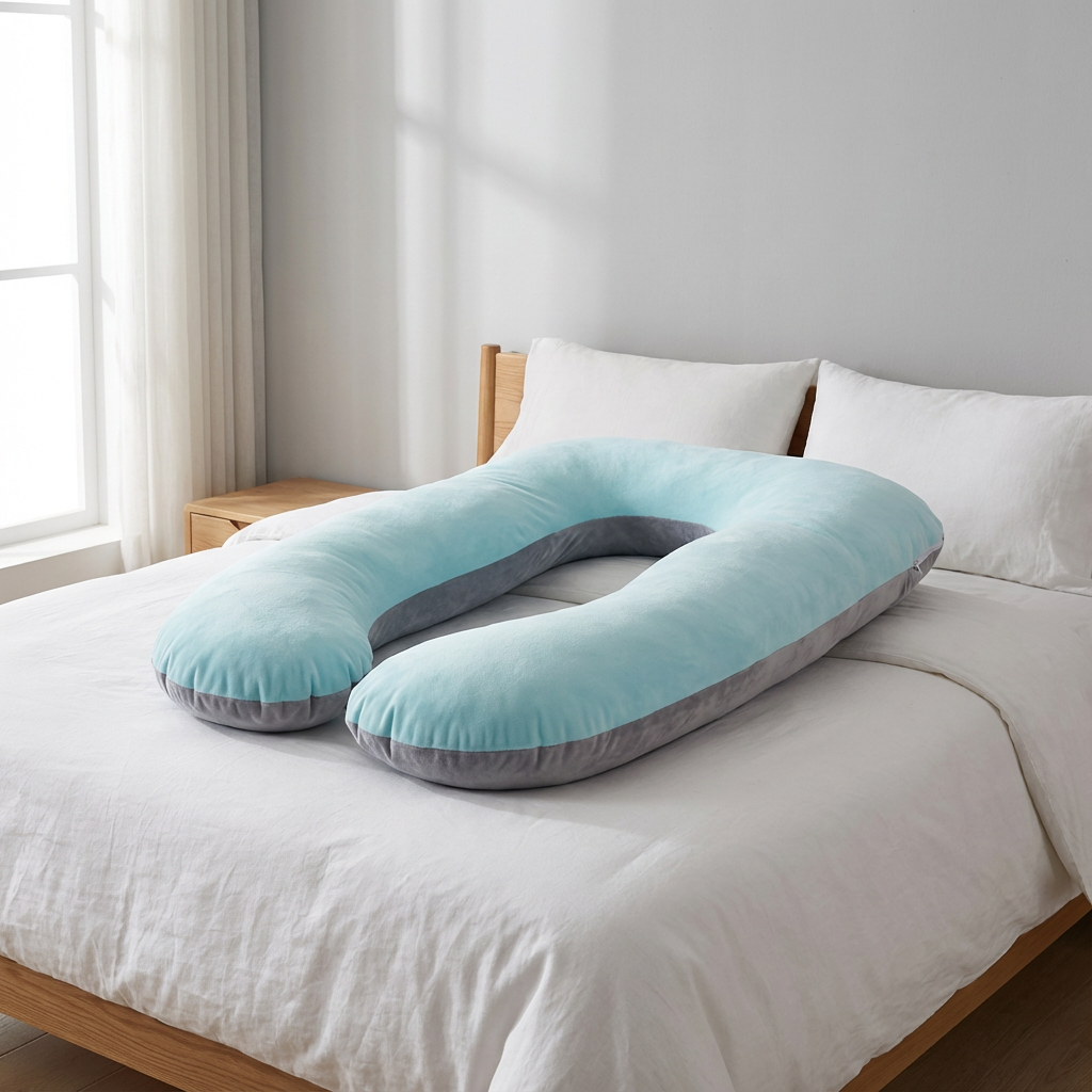 Poduszka do Spania Typu U 72x132 cm, Poliester, do Sypialni