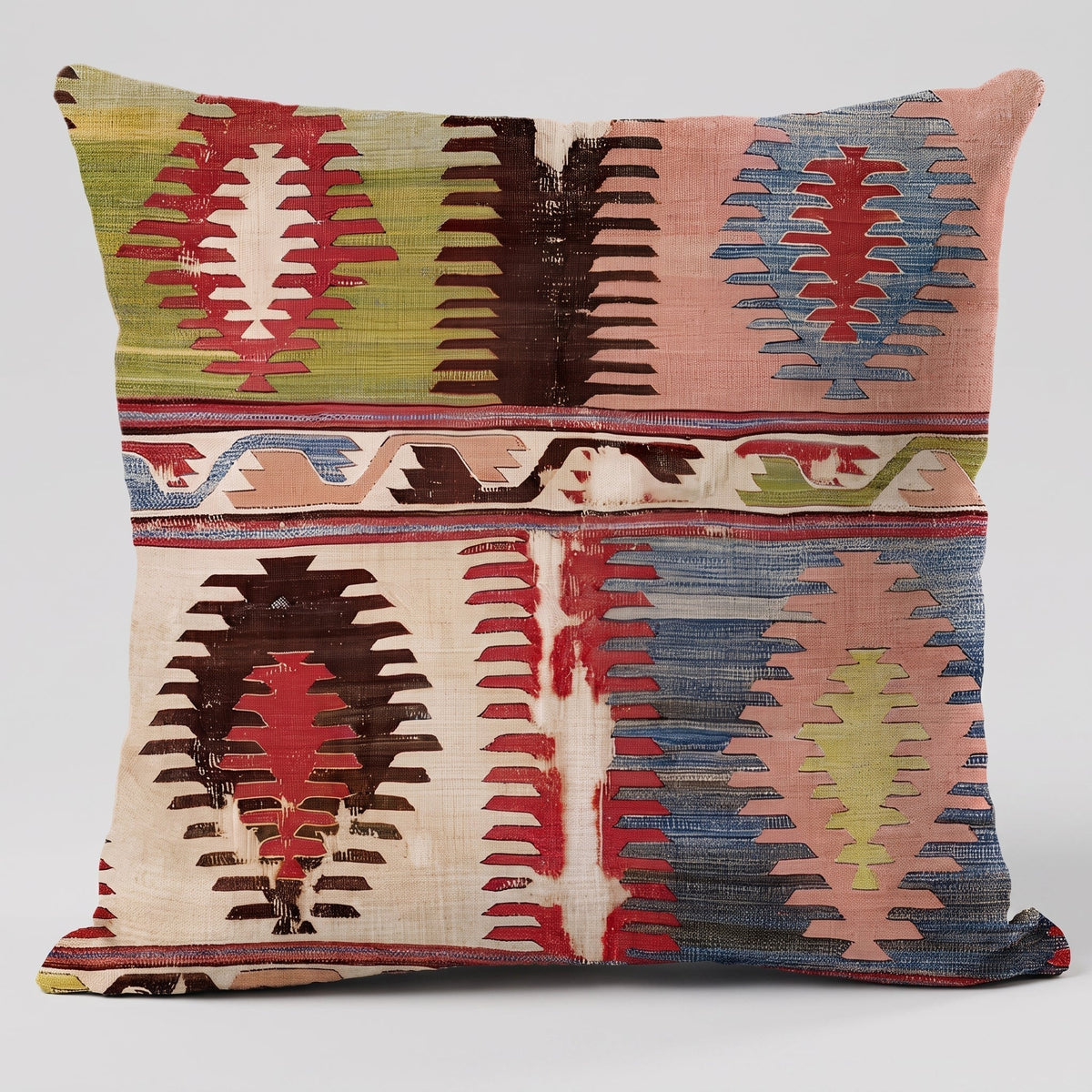 Poszewka Kilim z Geometrycznym Wzorem Etnicznym, Dziesięć Wzorów