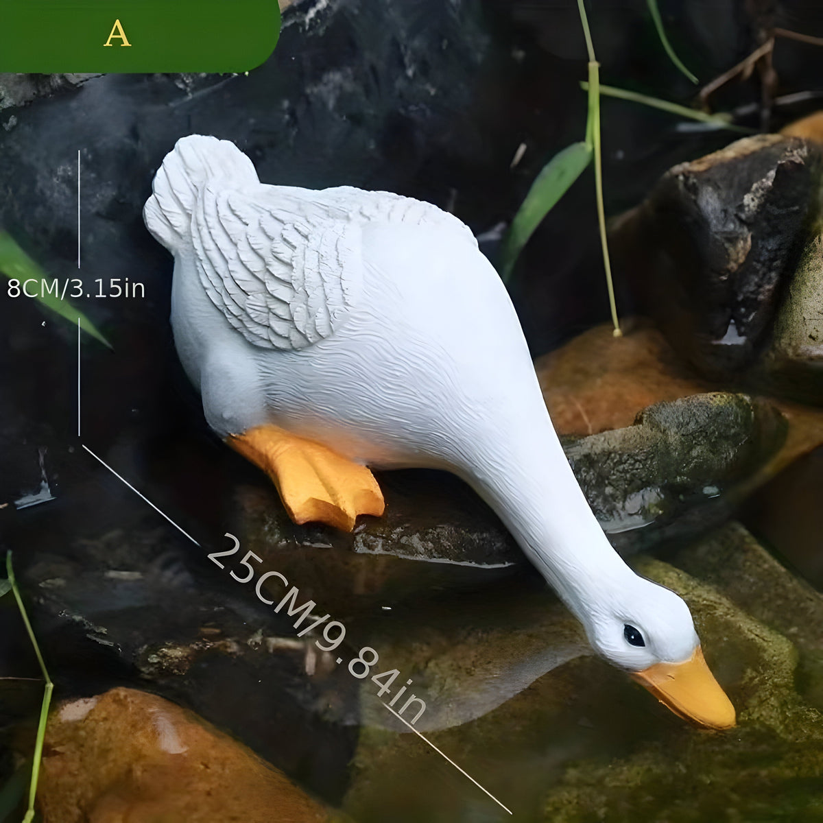 Figurka Ogrodowa Kaczki i Gęsi z Detalicznym Upierzeniem – widok produktu 2 | Nuvira Home