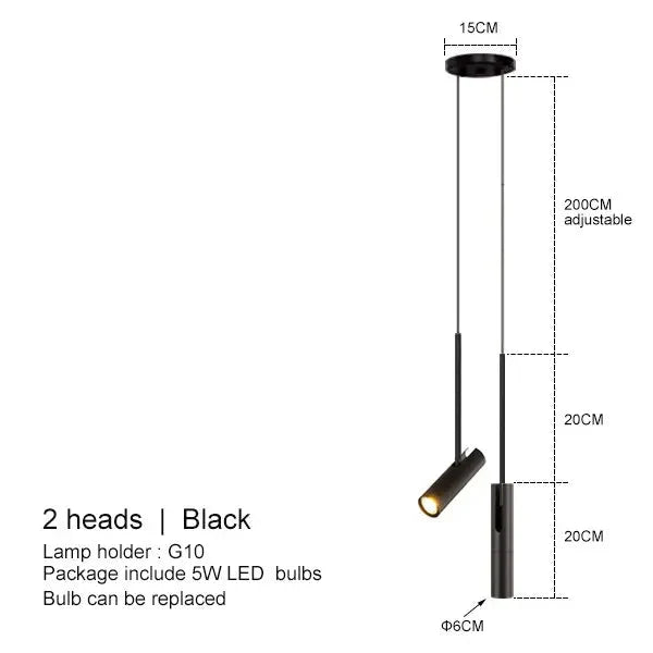 Lampa Wisząca Minimalistyczna Cylinder Spotlight – widok produktu 6 | Nuvira Home