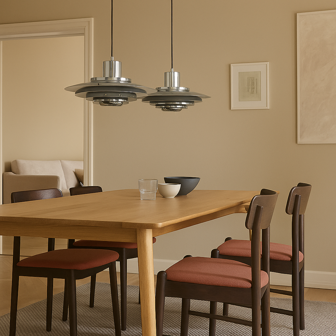 Nowoczesna Lampa Wisząca Z Aluminium – Do Jadalni – widok produktu 4 | Nuvira Home