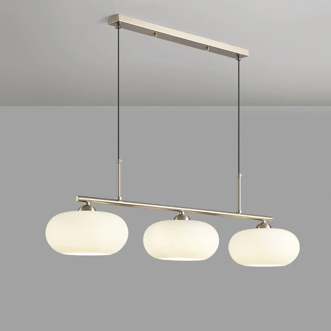 Owalna potrójna lampa wisząca ze szkła – widok produktu 23 | Nuvira Home