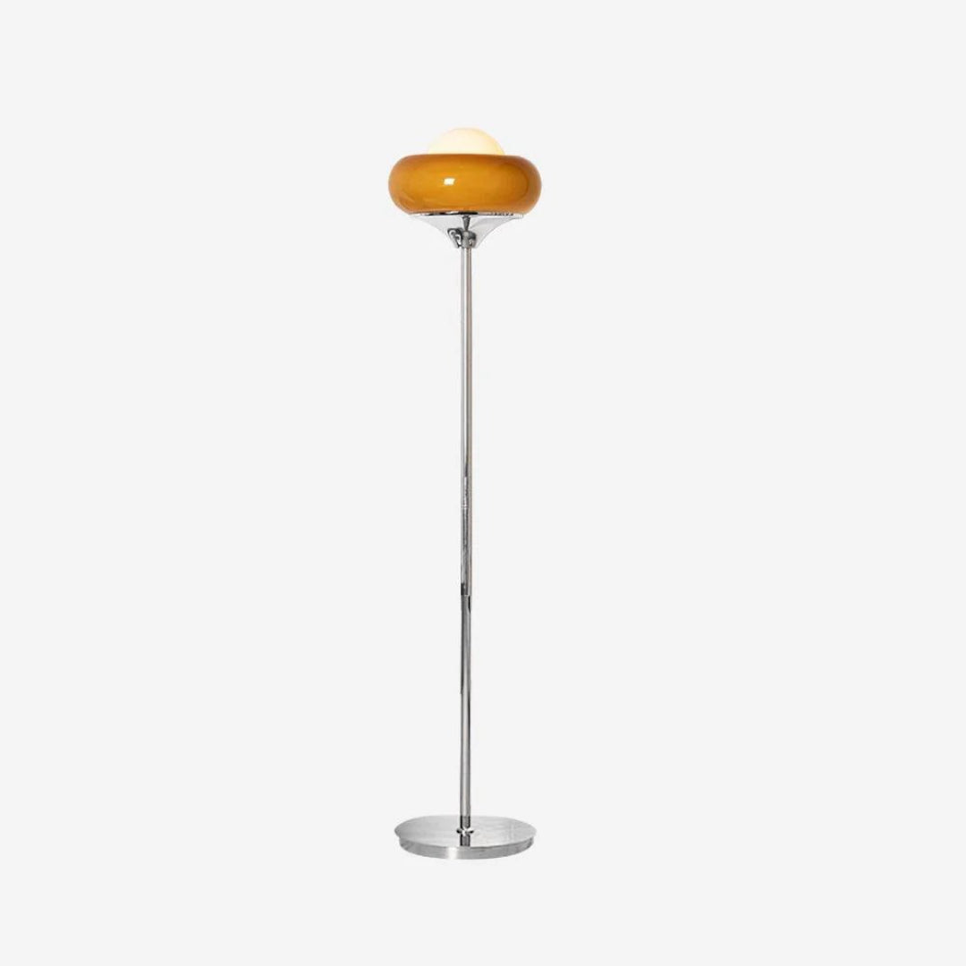 Retro szklana lampa podłogowa – widok produktu 3 | Nuvira Home