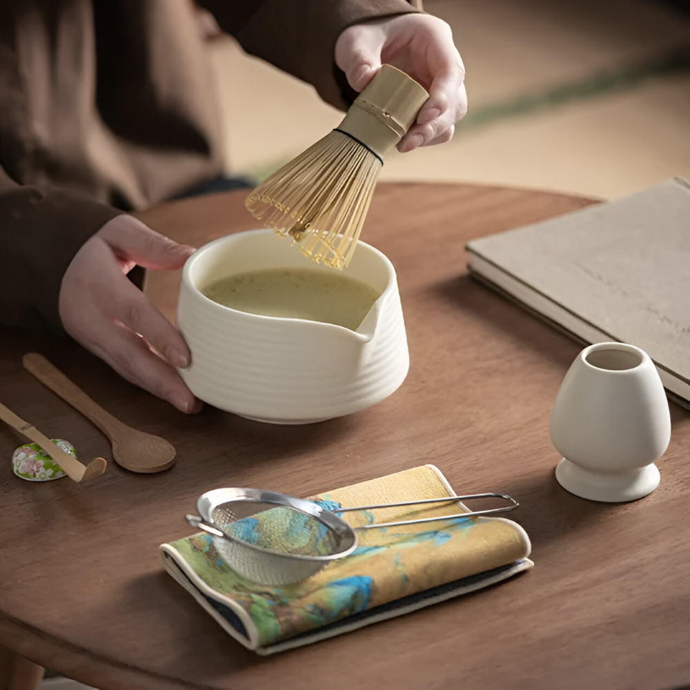 Kompletny Zestaw do Matcha 8-Elementowy z Czarką 500 ml – widok produktu 5 | Nuvira Home