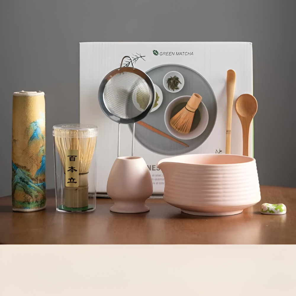 Kompletny Zestaw do Matcha 8-Elementowy z Czarką 500 ml – widok produktu 9 | Nuvira Home